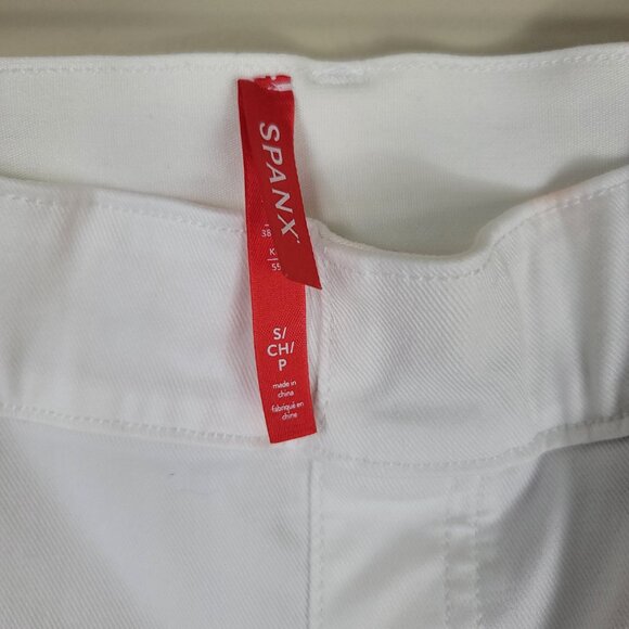 Spanx Stretch Twill Cropped Wide Leg Pants - Picture 6 of 11